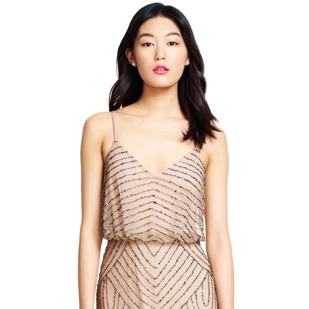 Adrianna Papell Beaded Dress || Size 2